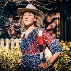 Margaret O’Leary Floral Indian Boho Midi Dress Size XS Rare Cottagecore